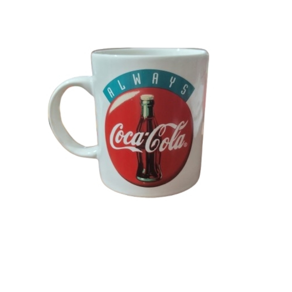 Coca Cola "Always Coca Cola" Gibson 4" Porcelain Coffee Mug Cup 1998